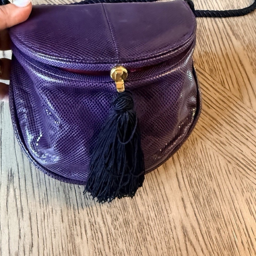 Vintage Susan Gail Crossbody Purse Purple Small - Picture 2 of 9